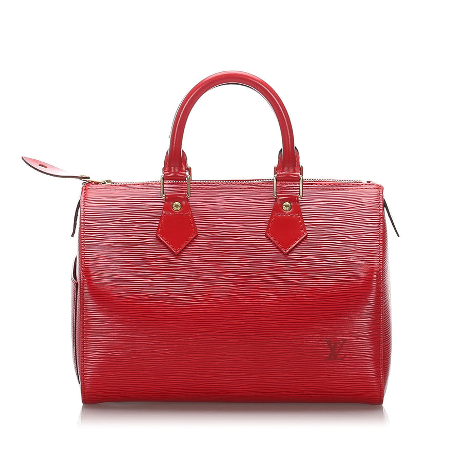 Pre-Loved Louis Vuitton Red Epi Leather Speedy 25 France