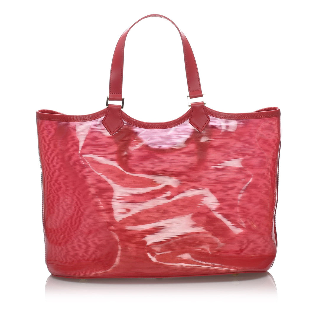 Pre-Loved Louis Vuitton Red PVC Plastic Epi Plage Lagoon Spain