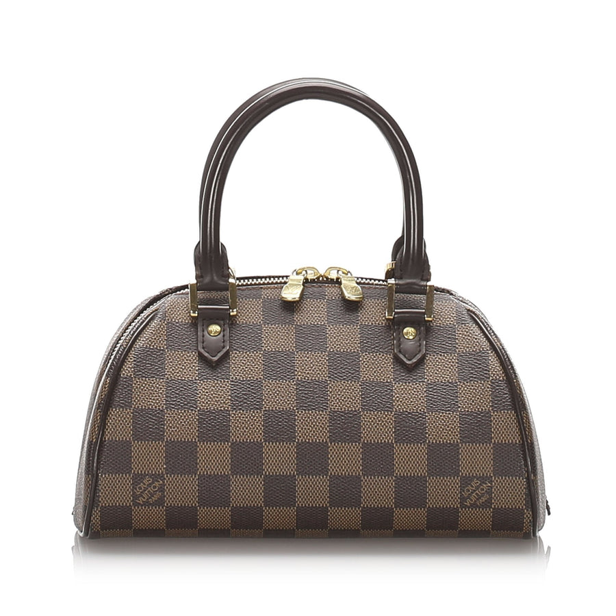 Pre-Loved Louis Vuitton Brown Damier Canvas Ebene Mini Ribera Spain