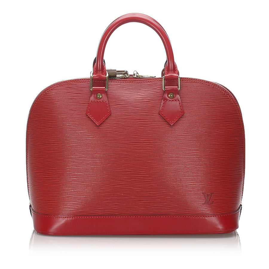 Pre-Loved Louis Vuitton Red Epi Leather Alma PM France