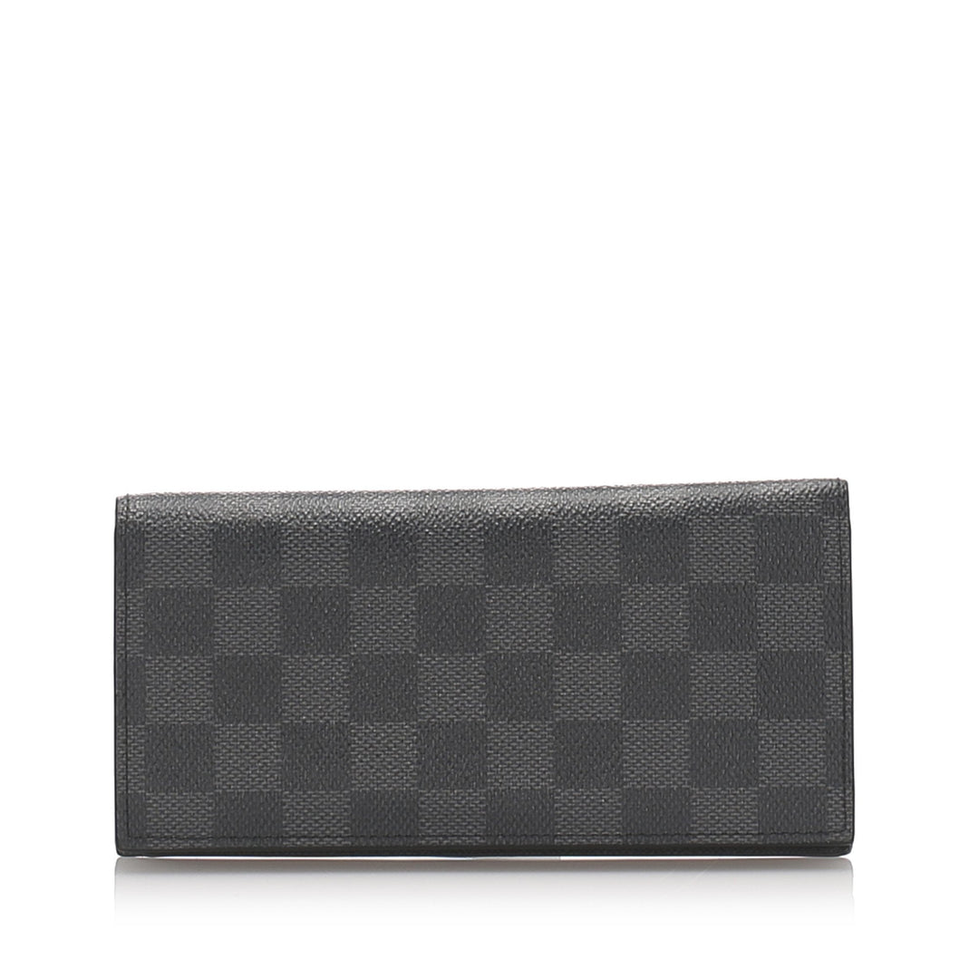 Pre-Loved Louis Vuitton Black Damier Graphite Alexandre Wallet France