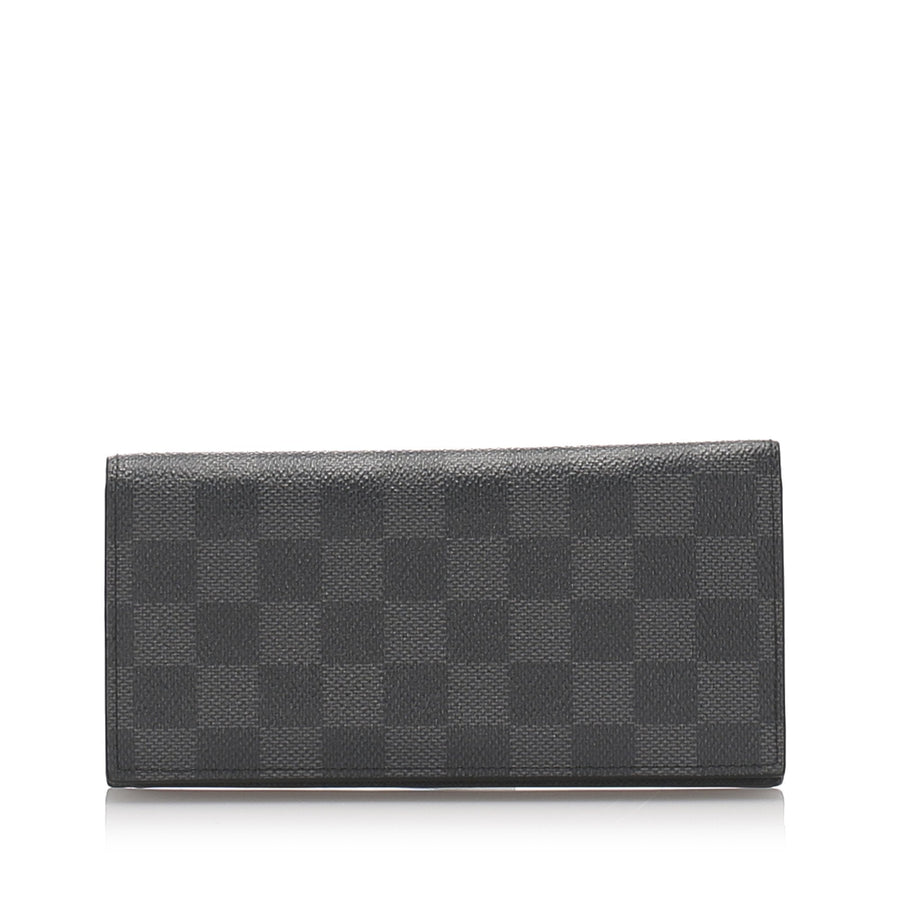 Pre-Loved Louis Vuitton Black Damier Graphite Alexandre Wallet France