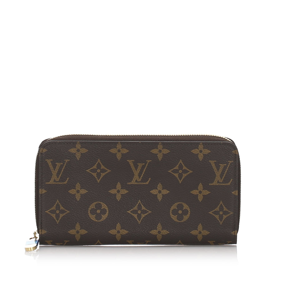 Pre-Loved Louis Vuitton Brown Monogram Canvas Zippy Wallet France