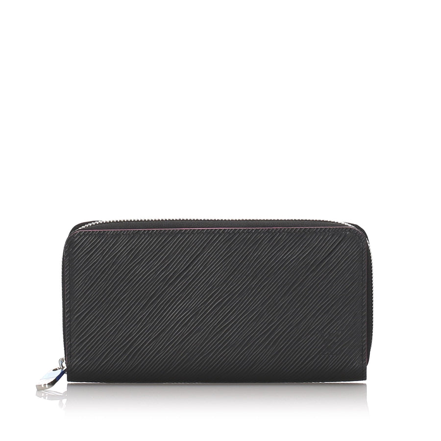 Pre-Loved Louis Vuitton Black Epi Leather Zippy Wallet France