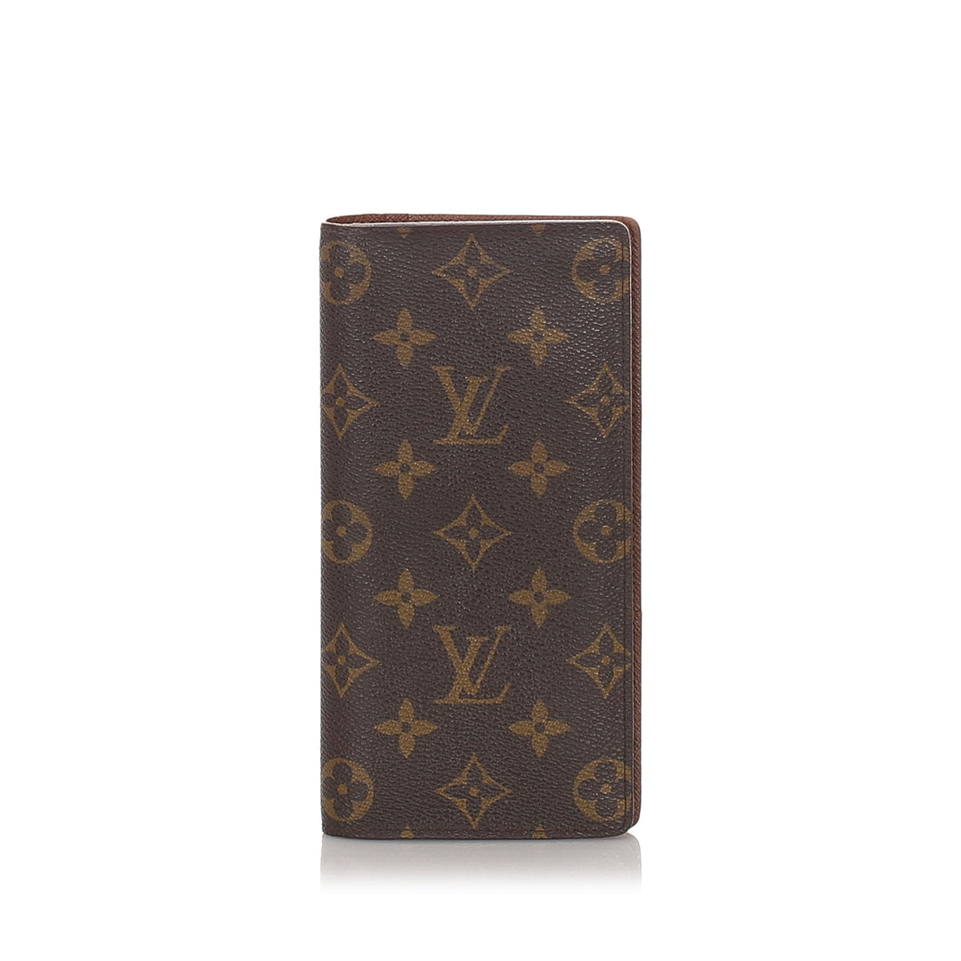 Pre-Loved Louis Vuitton Brown Portefeuille Brazza Wallet France