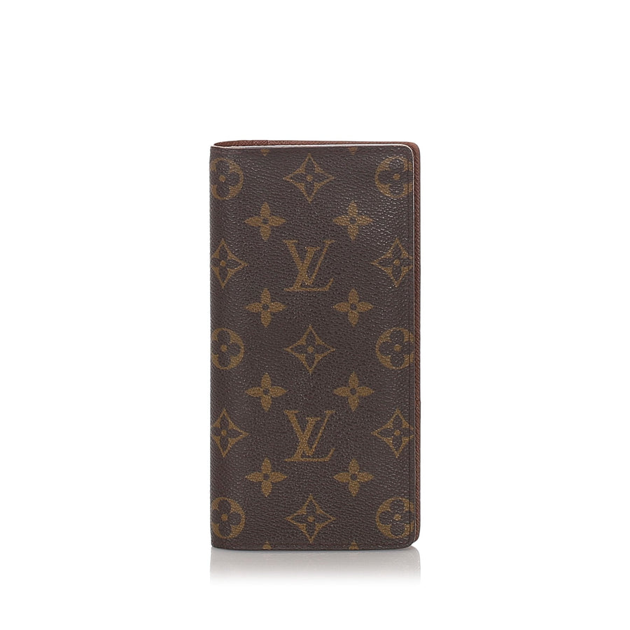 Pre-Loved Louis Vuitton Brown Portefeuille Brazza Wallet France