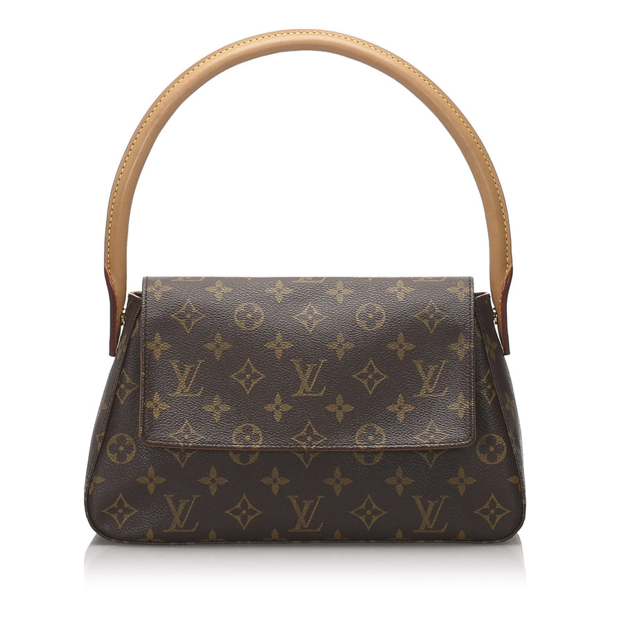 Pre-Loved Louis Vuitton Brown Monogram Canvas Looping Mini France