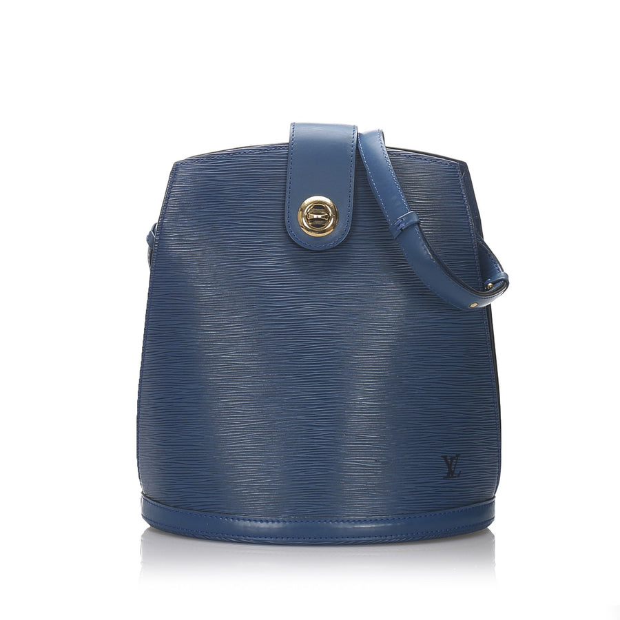 Pre-Loved Louis Vuitton Blue Epi Leather Cluny France