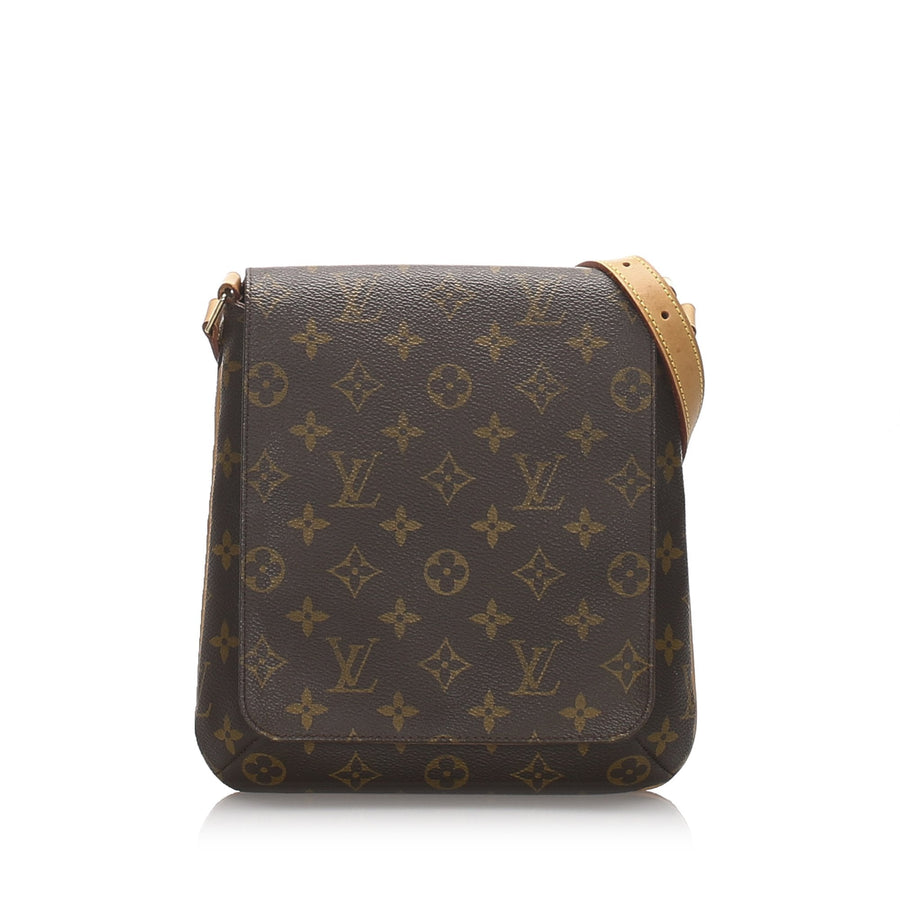 Pre-Loved Louis Vuitton Brown Monogram Musette Salsa Short Strap Spain