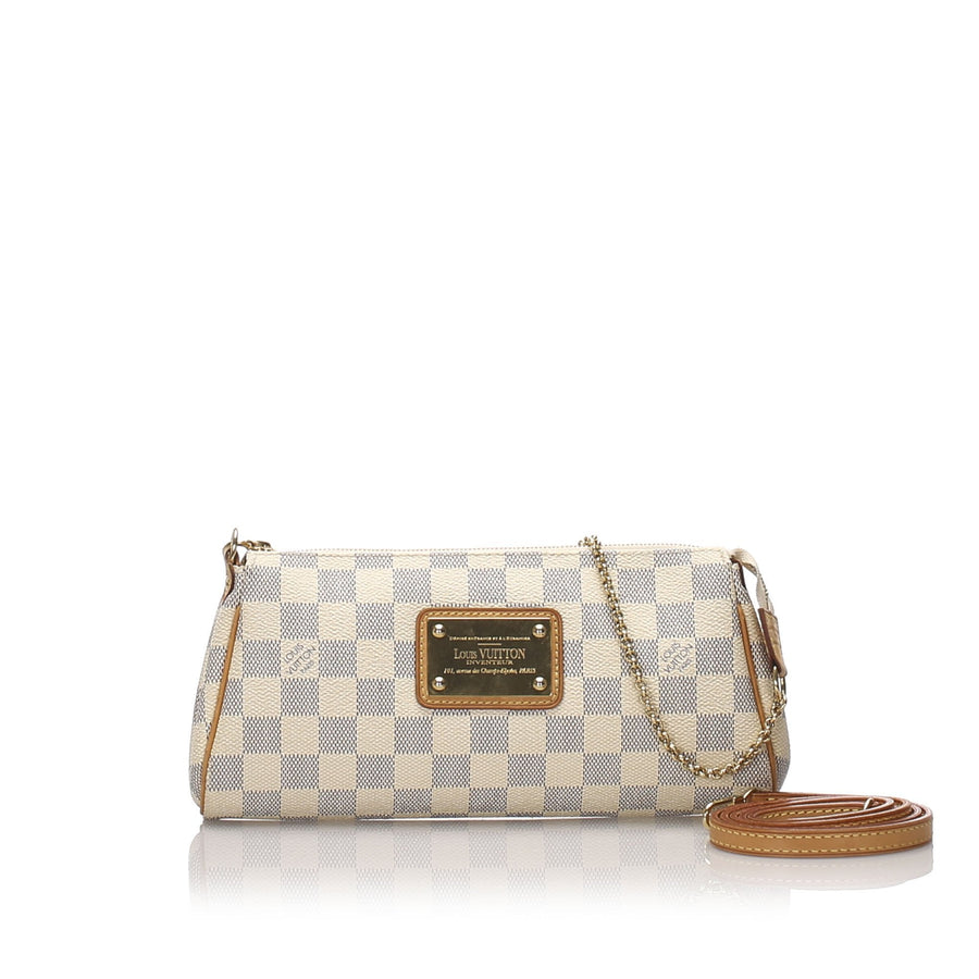 Pre-Loved Louis Vuitton White Damier Canvas Azur Eva France