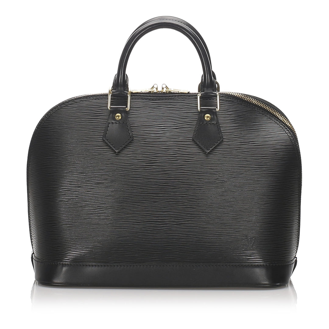 Pre-Loved Louis Vuitton Black Epi Leather Alma PM France