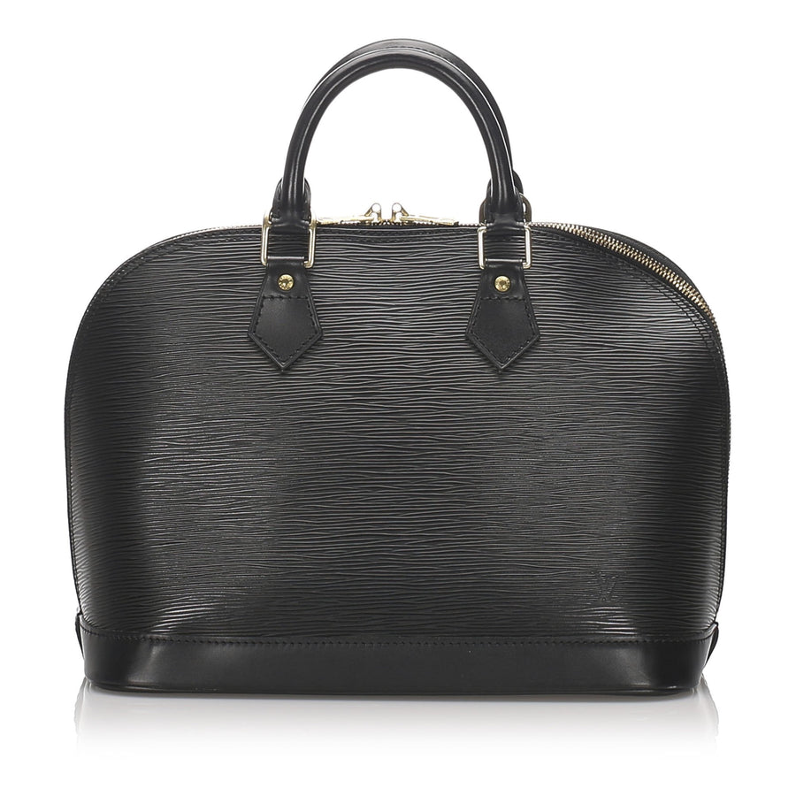 Pre-Loved Louis Vuitton Black Epi Leather Alma PM France