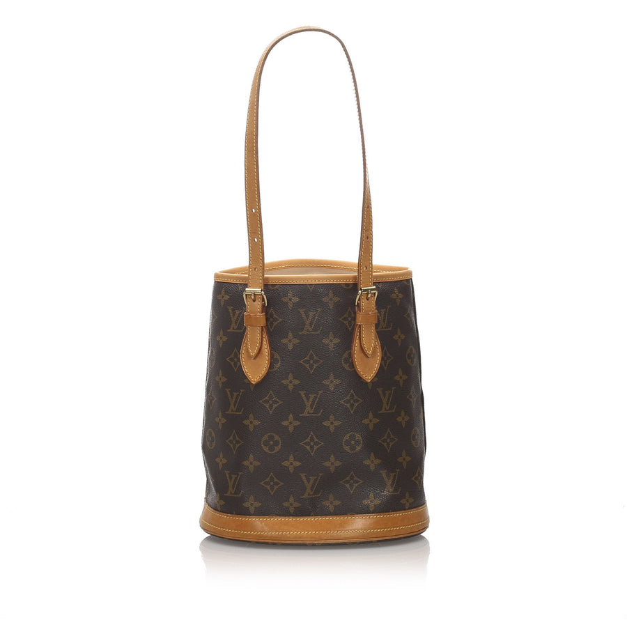 Pre-Loved Louis Vuitton Brown Monogram Canvas Petit Bucket France