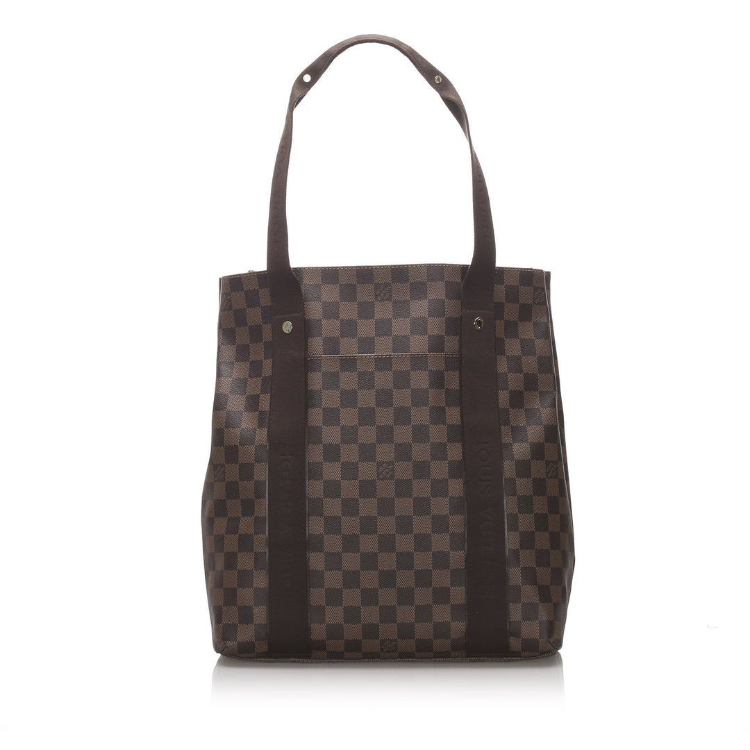 Pre-Loved Louis Vuitton Brown Monogram Cabas Beaubourg Tote Spain