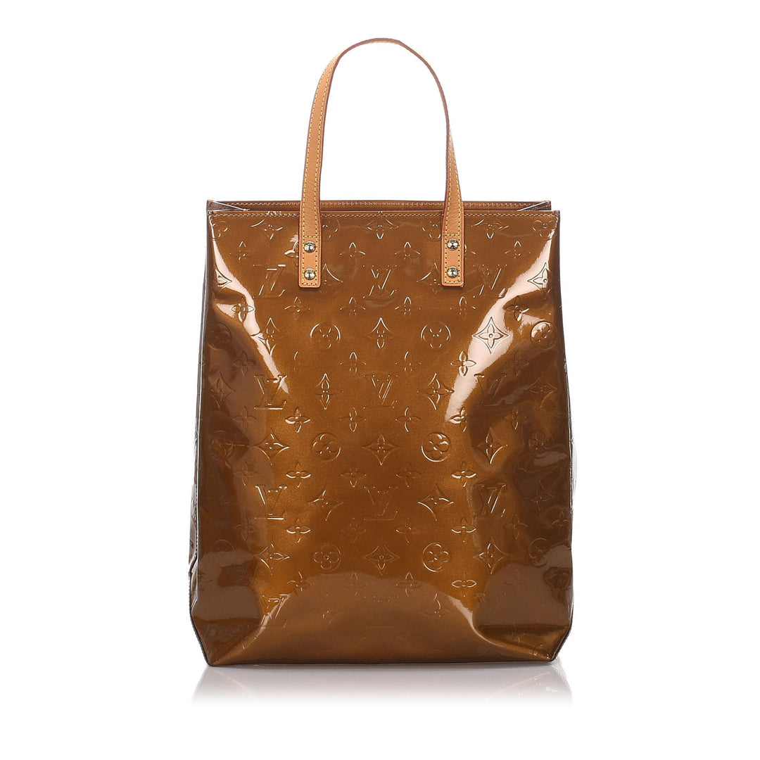 Pre-Loved Louis Vuitton Brown Bronze Vernis Leather Reade MM France