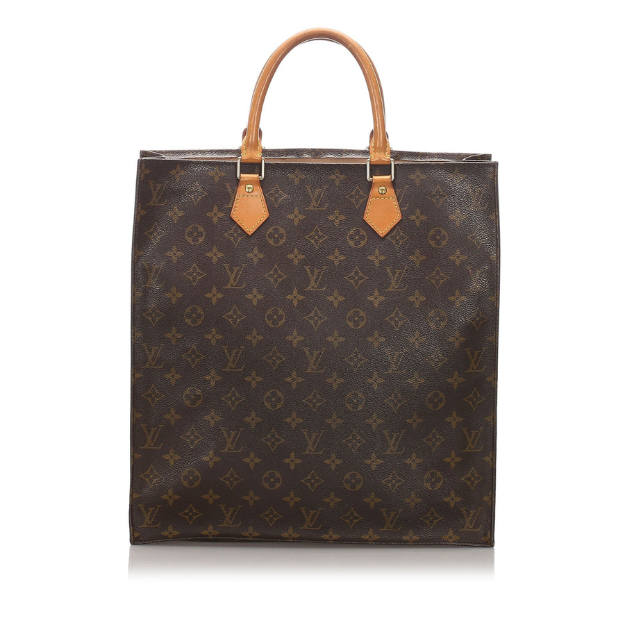 Pre-Loved Louis Vuitton Brown Monogram Canvas Sac Plat France