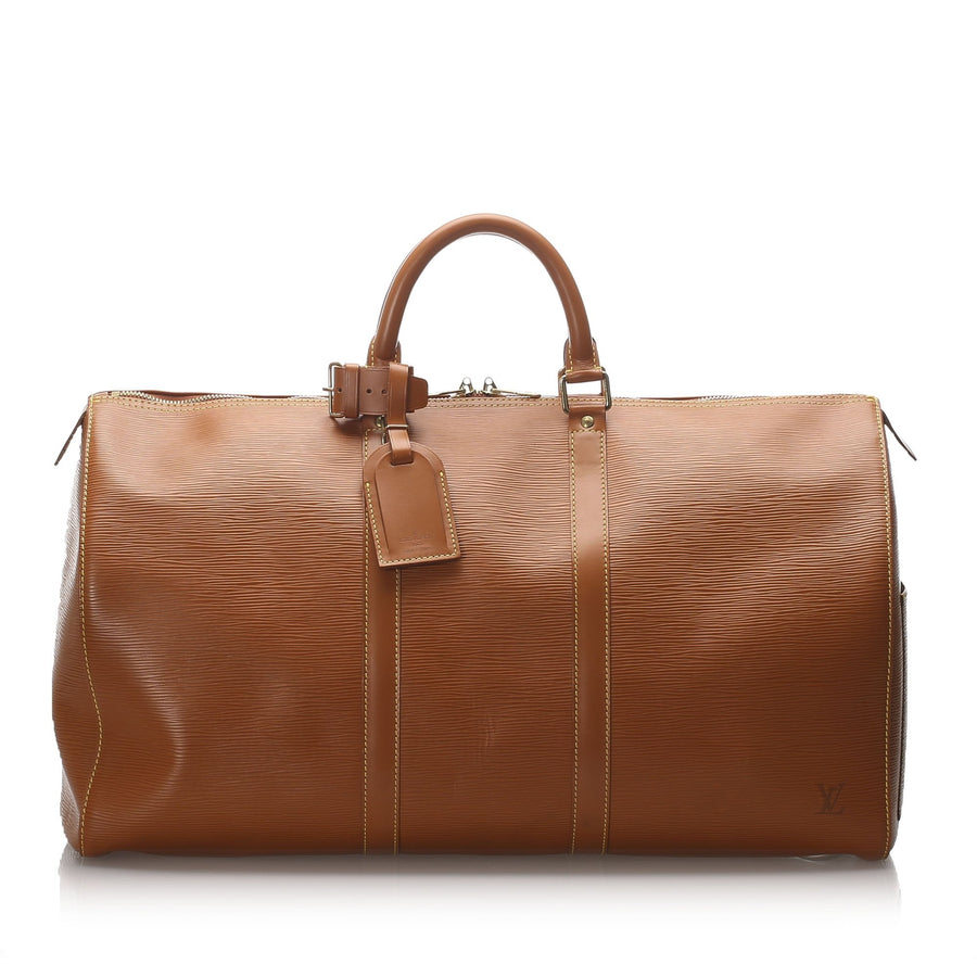 Pre-Loved Louis Vuitton Brown Epi Leather Keepall 50 France