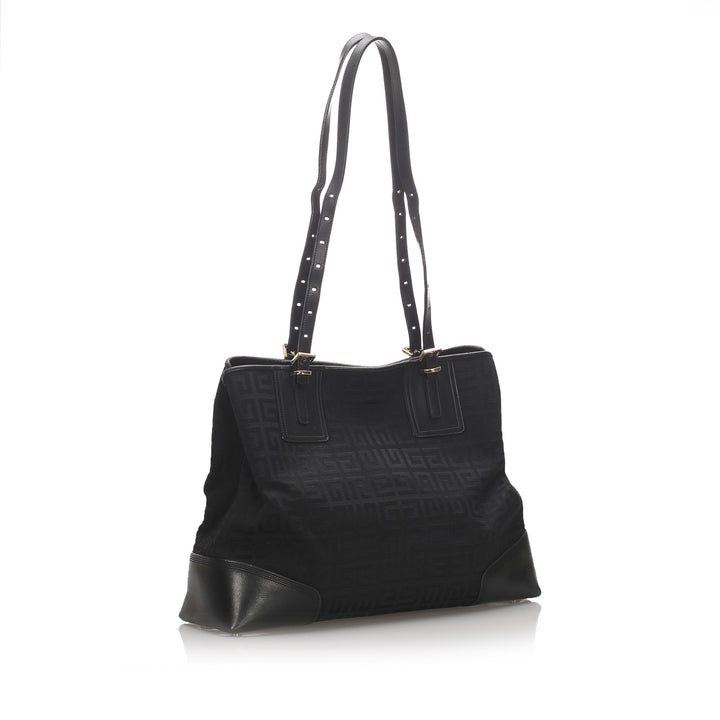 Pre-Loved Givenchy Black Canvas Fabric Tote Bag France