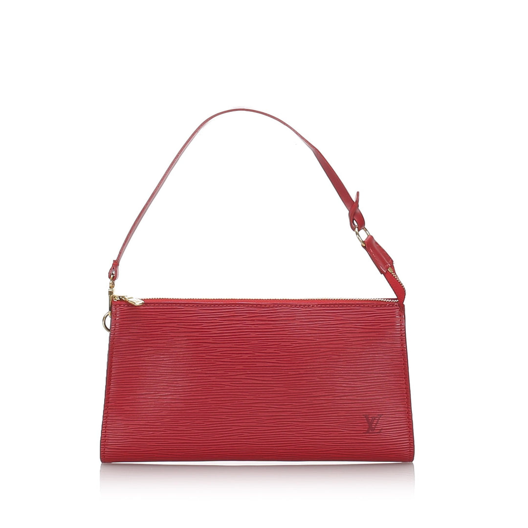 Pre-Loved Louis Vuitton Red Epi Leather Pochette Accessoires France