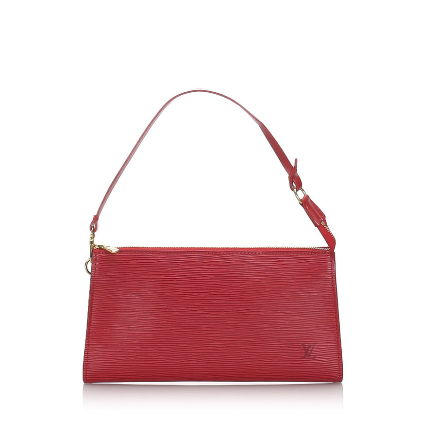 Pre-Loved Louis Vuitton Red Epi Leather Pochette Accessoires France