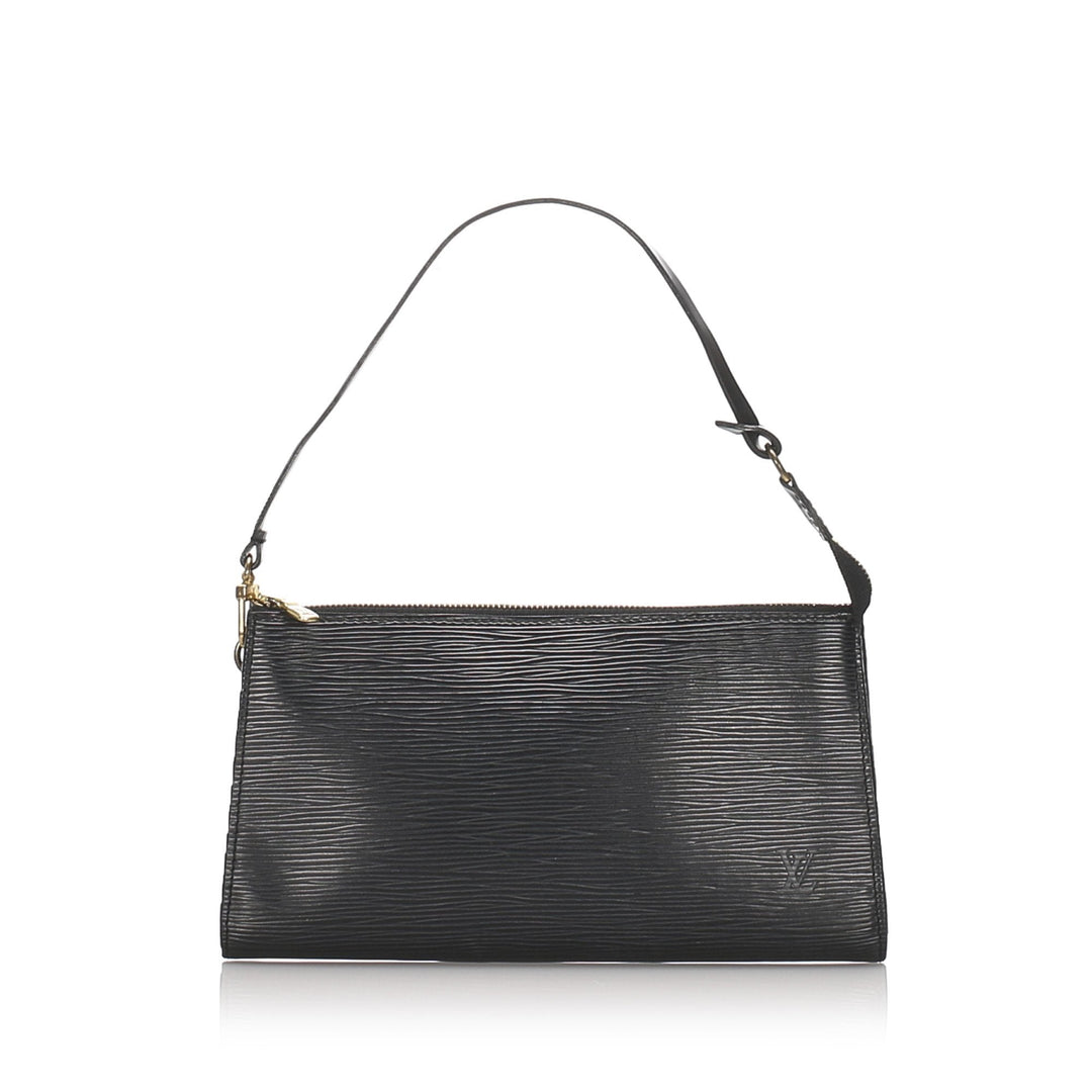 Pre-Loved Louis Vuitton Black Epi Leather Pochette Accessoires France
