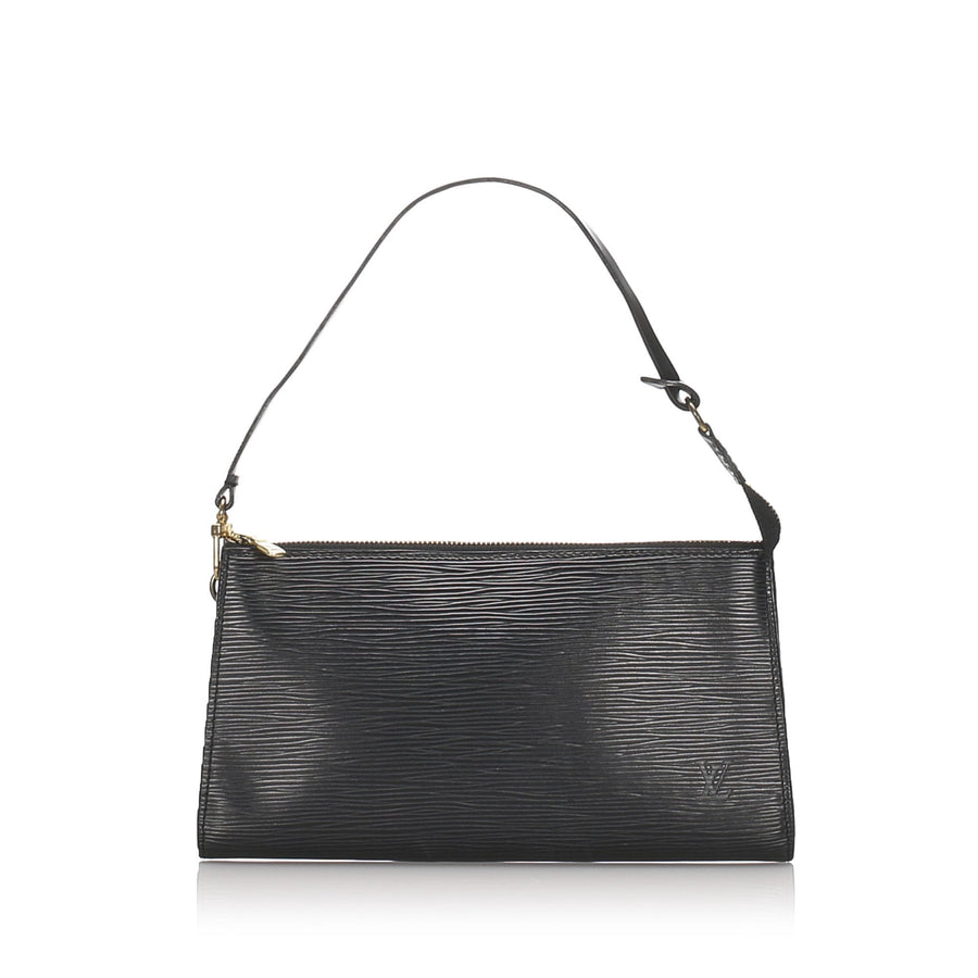 Pre-Loved Louis Vuitton Black Epi Leather Pochette Accessoires France