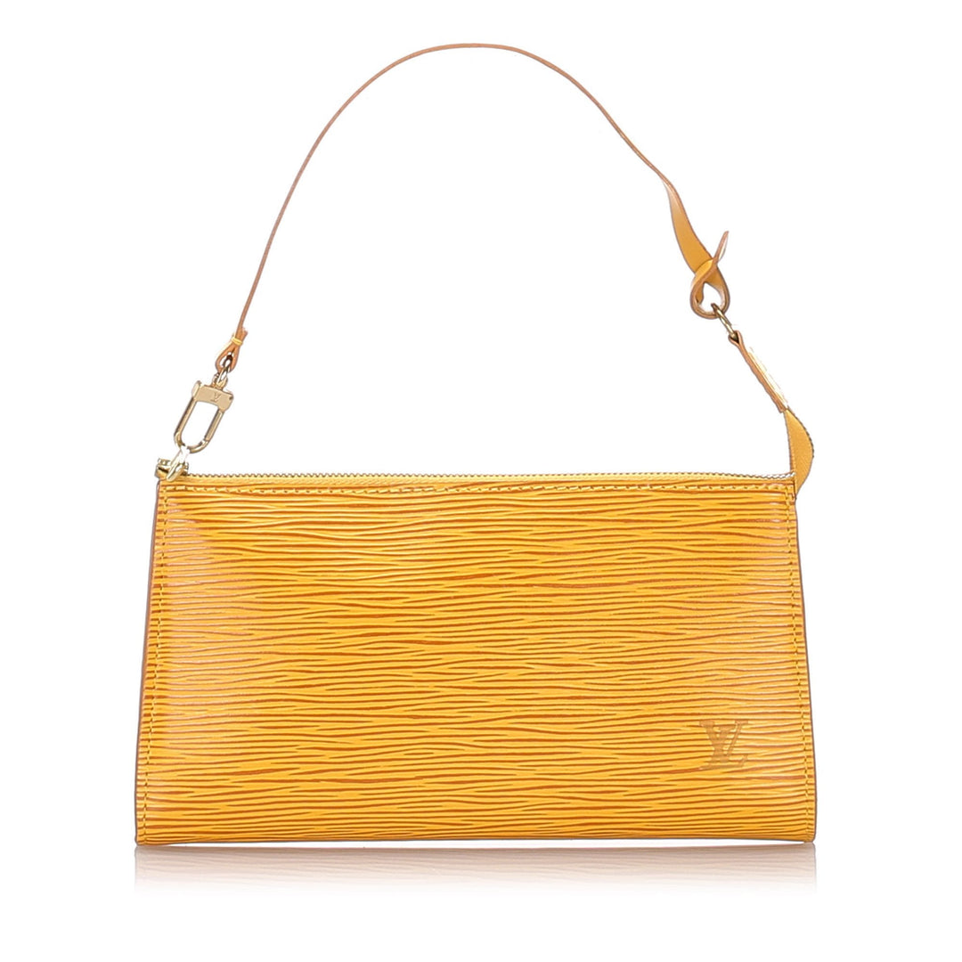 Pre-Loved Louis Vuitton Yellow Epi Leather Pochette Accessoires France