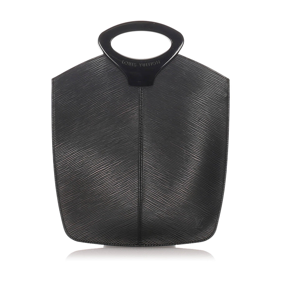 Pre-Loved Louis Vuitton Black Epi Leather Demi Lune France