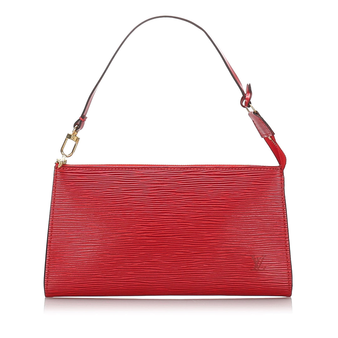 Pre-Loved Louis Vuitton Red Epi Leather Pochette Accessoires France