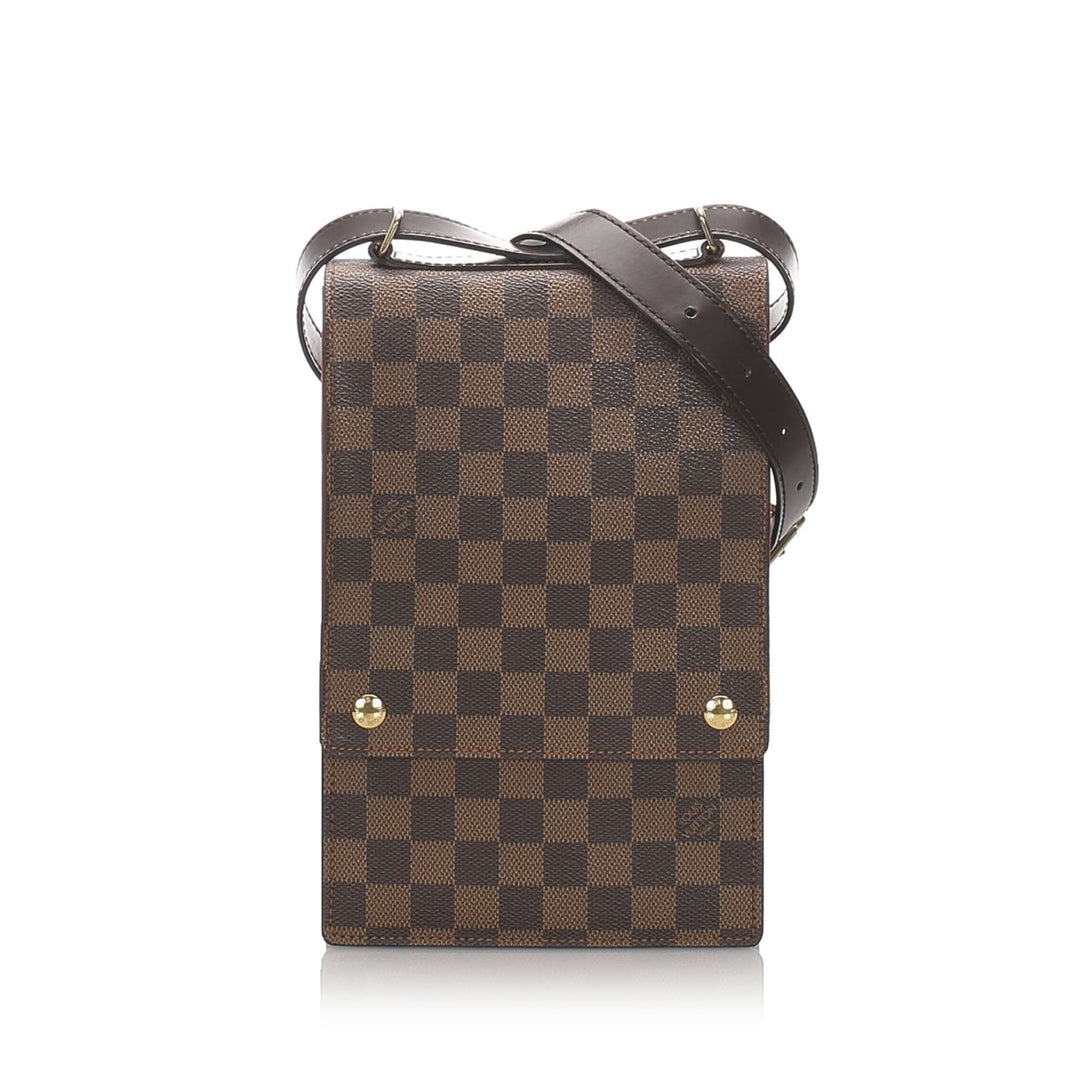 Pre-Loved Louis Vuitton Brown Damier Ebene Portobello Crossbody France