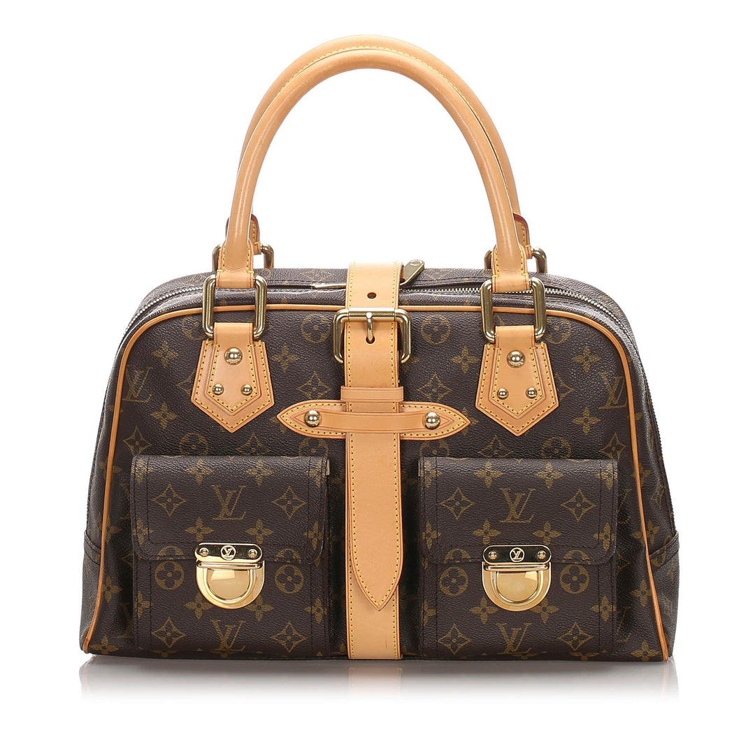 Pre-Loved Louis Vuitton Brown Monogram Canvas Manhattan GM France