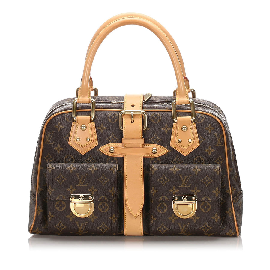 Pre-Loved Louis Vuitton Brown Monogram Canvas Manhattan GM France
