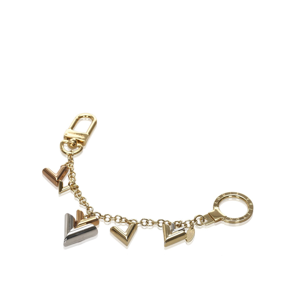 Pre-Loved Louis Vuitton Gold Others Metal Jingle V Chain Bag Charm Italy