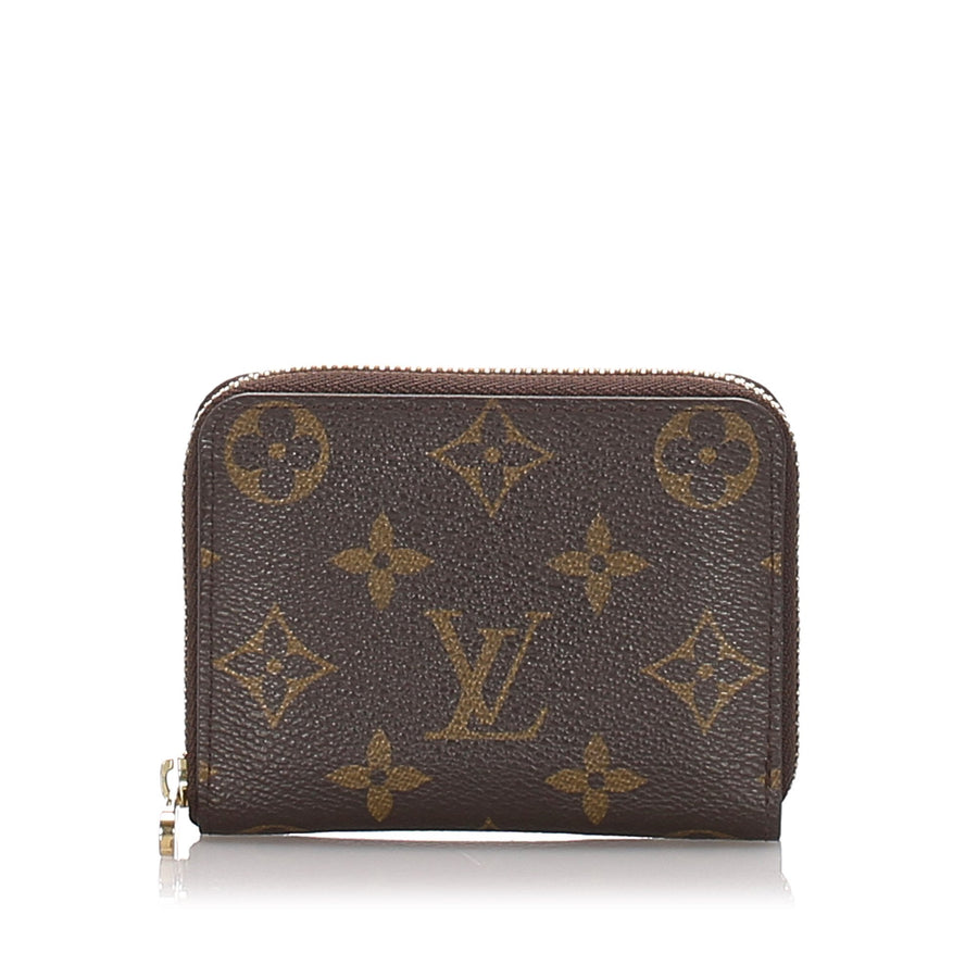 Pre-Loved Louis Vuitton Brown Monogram Zippy Coin Purse France