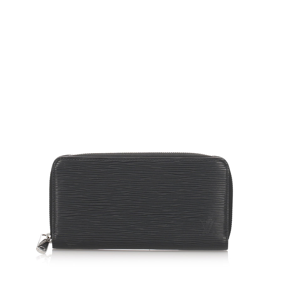 Pre-Loved Louis Vuitton Black Epi Leather Zippy Wallet Spain