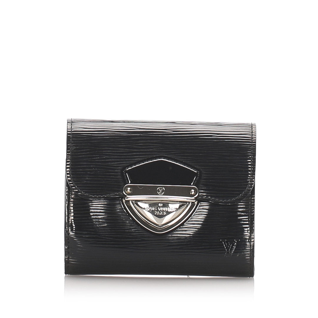 Pre-Loved Louis Vuitton Black Epi Leather Electric Joey Wallet France