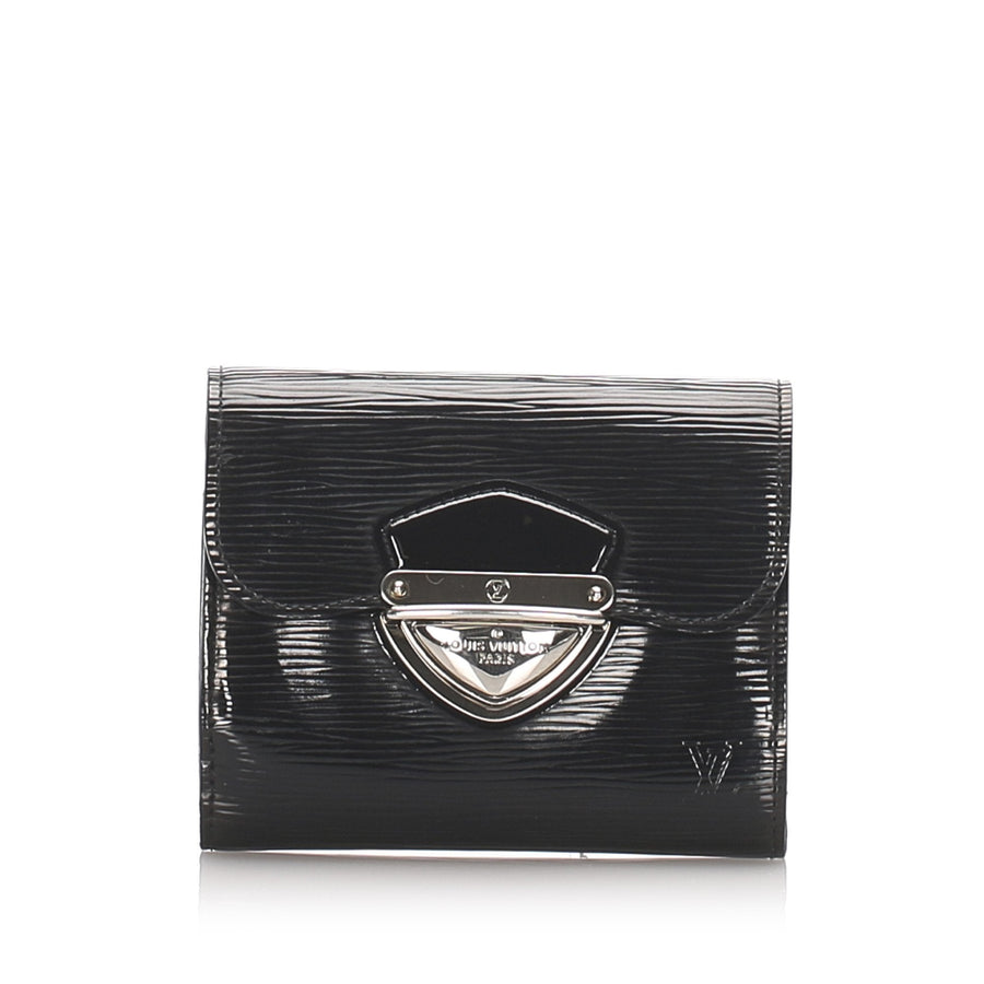 Pre-Loved Louis Vuitton Black Epi Leather Electric Joey Wallet France