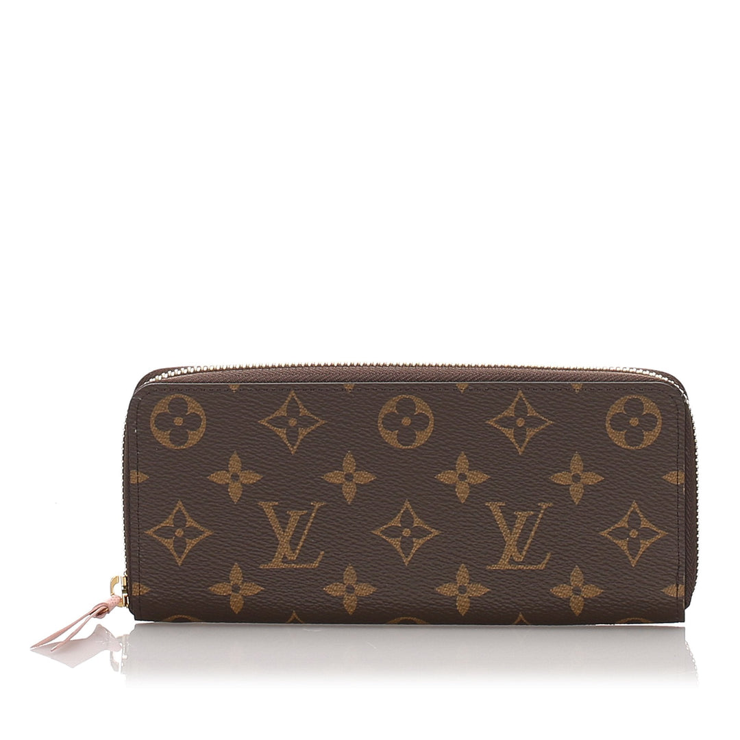 Pre-Loved Louis Vuitton Brown Monogram Clemence Wallet Spain