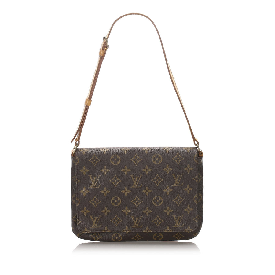 Pre-Loved Louis Vuitton Brown Monogram Musette Tango Short Strap France