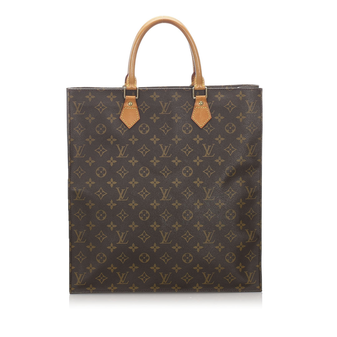 Pre-Loved Louis Vuitton Brown Monogram Canvas Sac Plat France