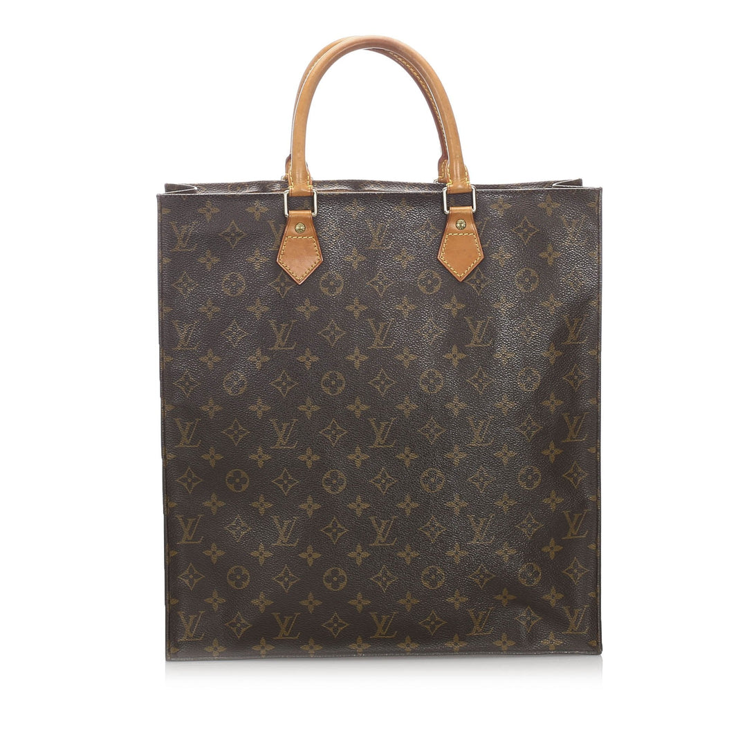 Pre-Loved Louis Vuitton Brown Monogram Canvas Sac Plat France