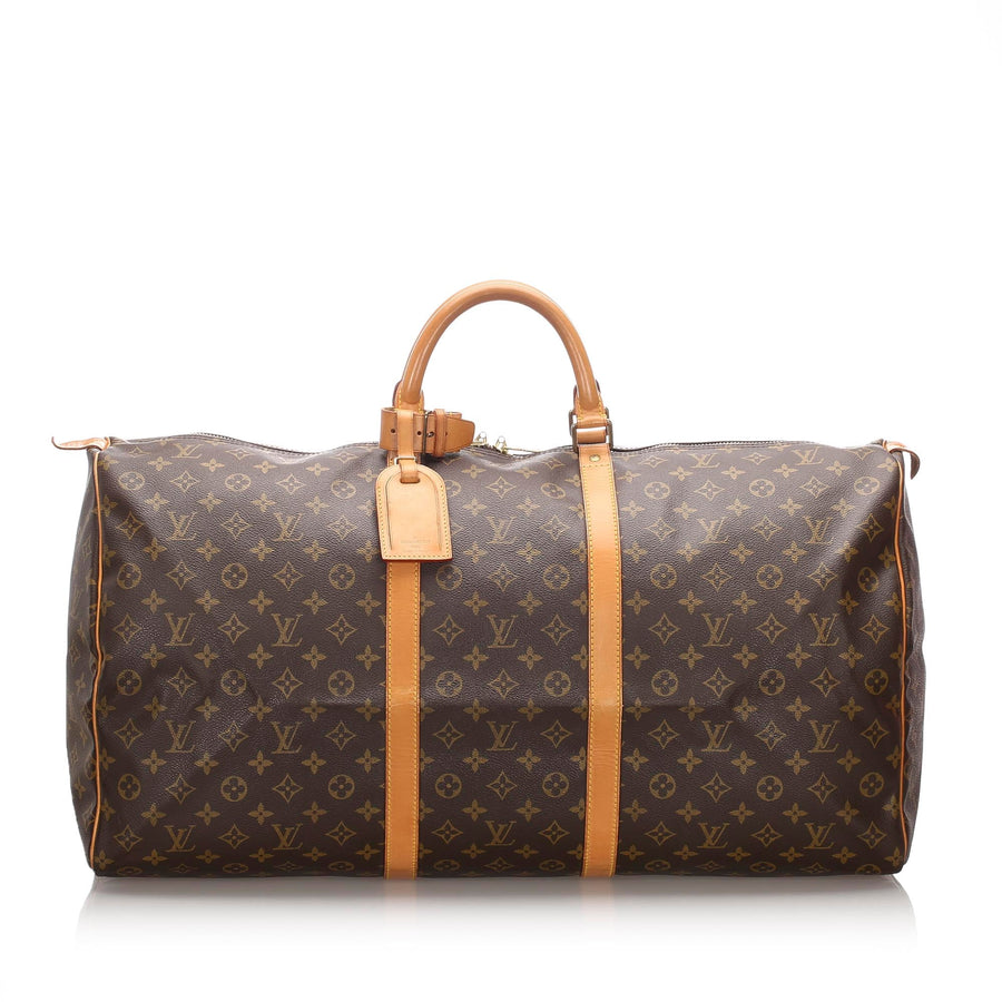 Pre-Loved Louis Vuitton Brown Monogram Canvas Keepall 60 France