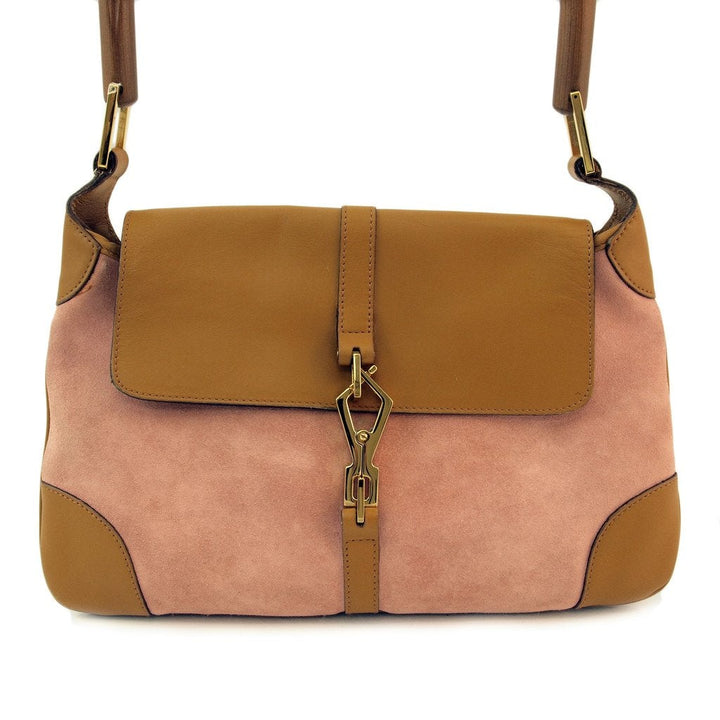 G*G Pink Tote With Bamboo Handle Handbag (Indistinguishable)