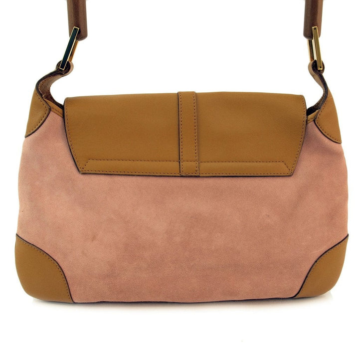 G*G Pink Tote With Bamboo Handle Handbag (Indistinguishable)
