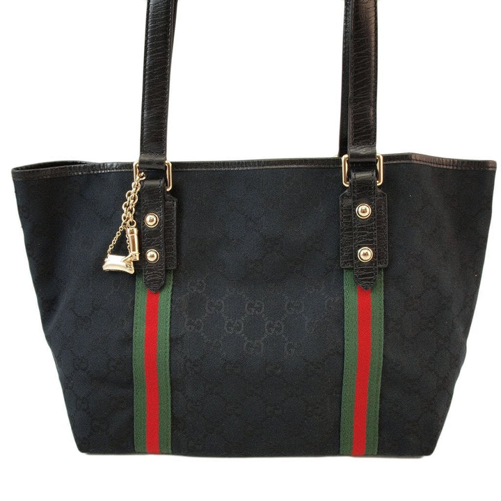 G*G Black Shopper Tote Handbag (Indistinguishable)