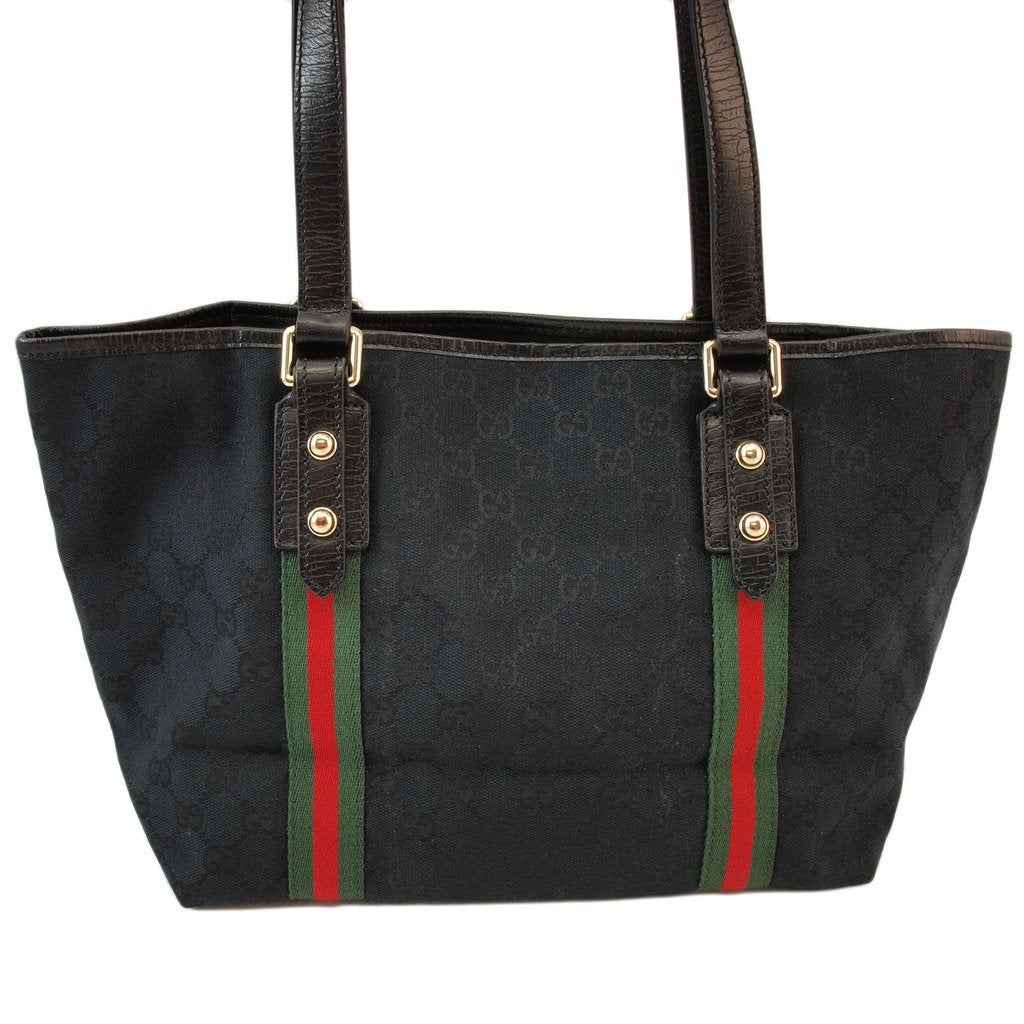 G*G Black Shopper Tote Handbag (Indistinguishable)