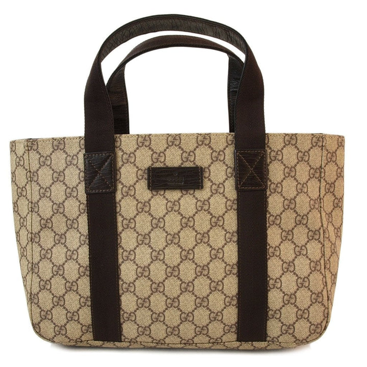 G*G Beige Shopping Tote Handbag (Indistinguishable)