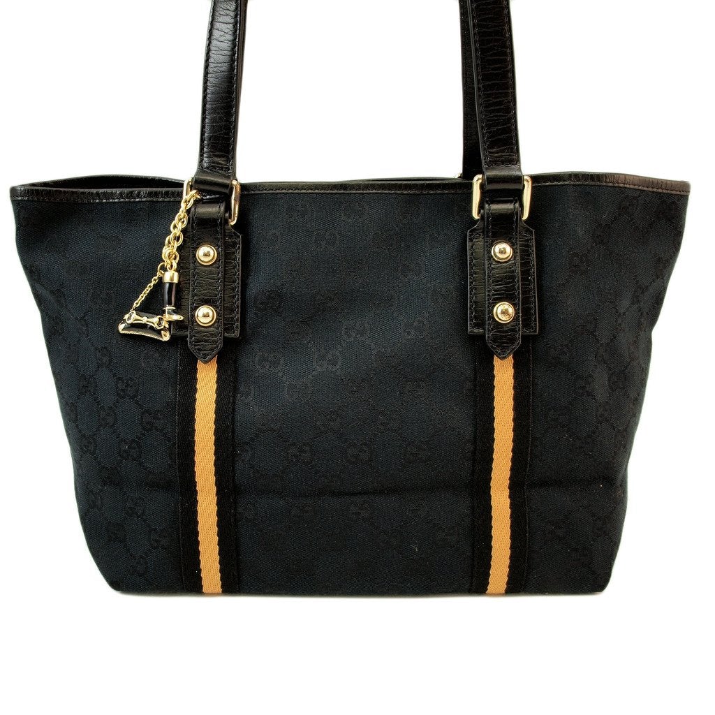 G*G Black Shopping Tote Handbag (Indistinguishable)
