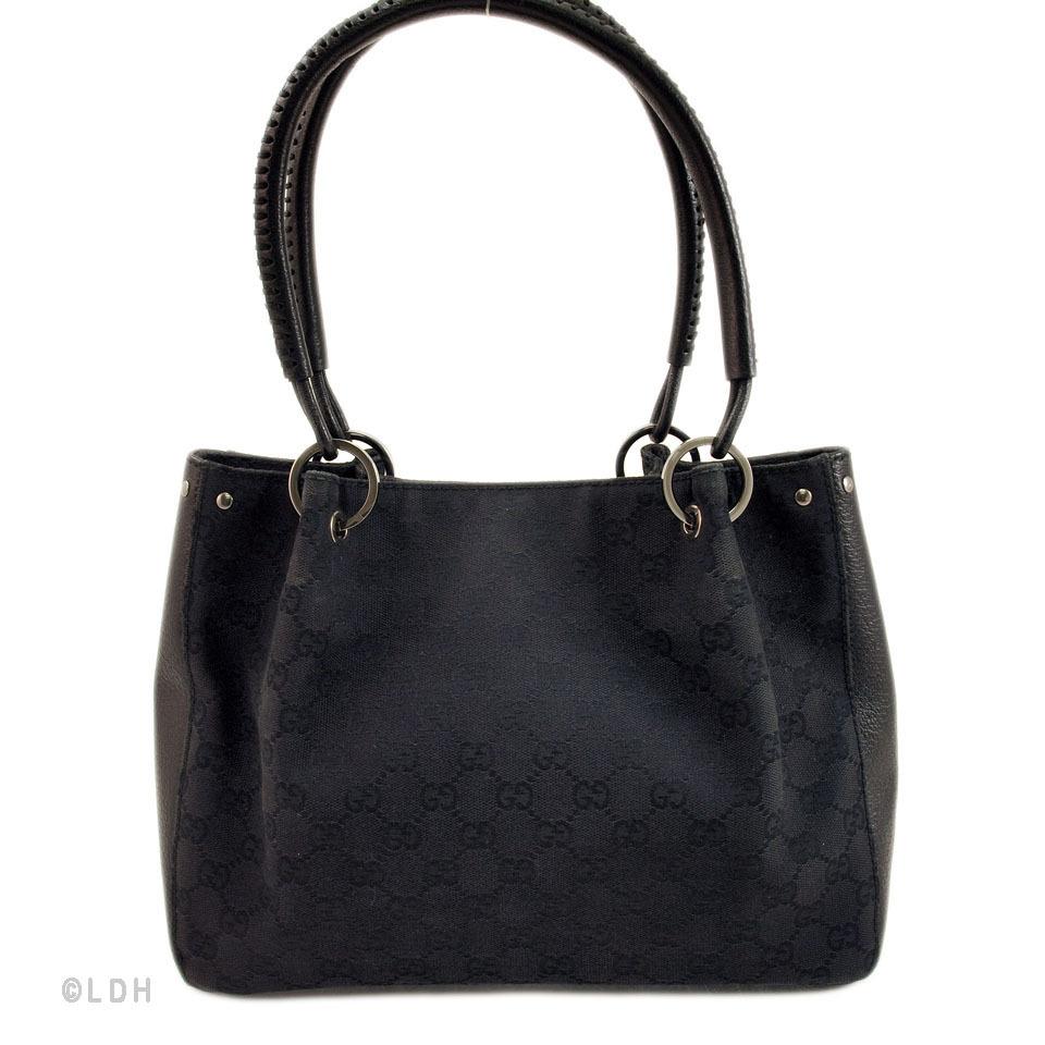 G*G Black Monogram Tote (Indistinguishable)