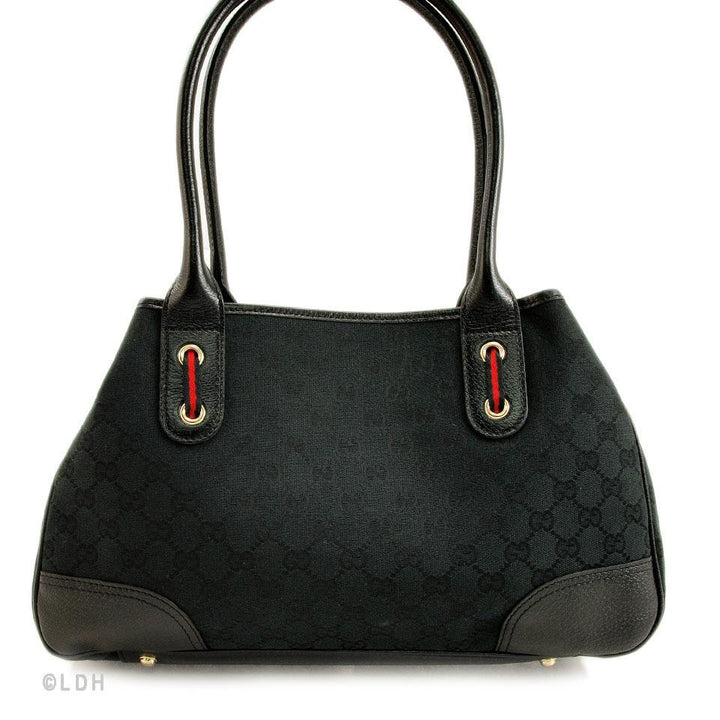 G*G Black Shopper Tote with Bow